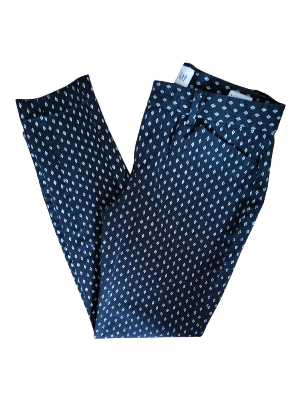 GAP Black Micro Diamond Print Pants